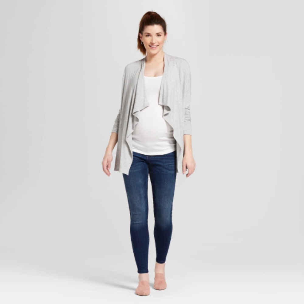 Isabel Maternity Inset Panel Skinny Jeans Darkwash